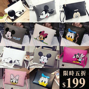 米奇卡通單肩信封包