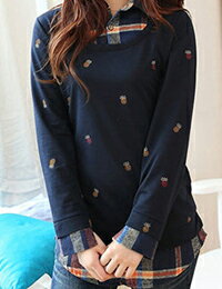 假兩件式水果印花T