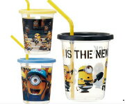 小小兵塑膠吸管杯