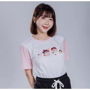 樂天桃猿x啾啾妹短T