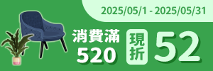 搶眼新店樂推薦：滿520折52
