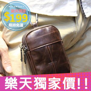 網路購物-韓系皮紋小腰包