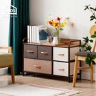 網購推薦-布藝摩卡兩層五抽收納櫃