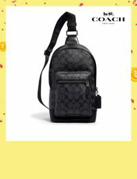 網購推薦-COACH 老花胸包