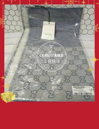 網購推薦-Gucci 雙面純羊毛圍巾