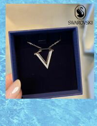 網購推薦-Swarovski 大V項鍊