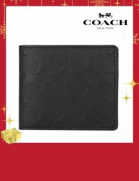 網購推薦-COACH男士浮雕短夾