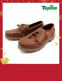 網購推薦-Toping全牛皮男帆船鞋