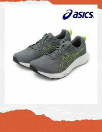 網購推薦-ASICS 舒適慢跑鞋 灰綠
