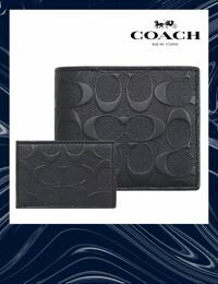 網購推薦-COACH浮雕真皮短夾