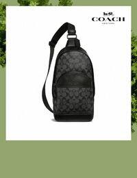 網購推薦-COACH 男士老花胸包