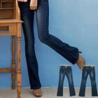 網購推薦-中低腰小喇叭牛仔褲