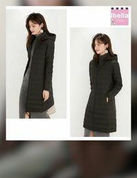 網購推薦-連帽90%白鴨絨大衣