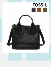 網購推薦-FOSSIL 真皮兩用方包