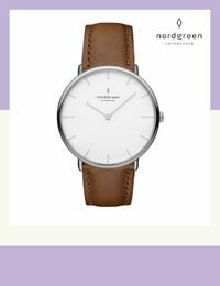 網購推薦-Nordgreen月光真皮腕錶