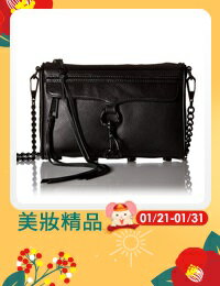網購推薦-現貨 美國正品 Rebecca Minkoff Mini M.A.C. Crossbody 黑色玫瑰金銀黑鐵灰釦流蘇小側肩包