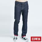 網購推薦-EDWIN 男款 加大碼織帶中直筒牛仔褲