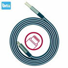 網購推薦-Briitech-USB A to C 傳輸充電線(冷靜藍/酷酷藍*超容易收納設計)