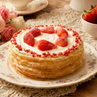 網購推薦-草莓戀乳²千層 (8吋)