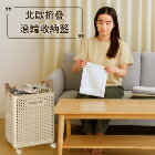 網購推薦-一起來A-北歐折疊滾輪收納籃 網購推薦-一起來A-北歐折疊滾輪收納籃