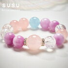 網購推薦-SU SU 飾品-粉紫多寶水晶手鍊 網購推薦-SU SU 飾品-粉紫多寶水晶手鍊