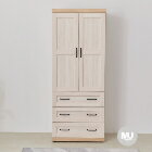 網購推薦-沐家具Mufurniture-Koreai 鄉村風3x7衣櫃