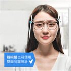 網購推薦-防疫面罩 可掀式輕巧舒適 (戴眼鏡也可使用) 可調整頭圍